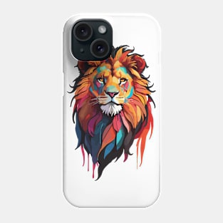 Lion Graffiti Paint Drip Phone Case