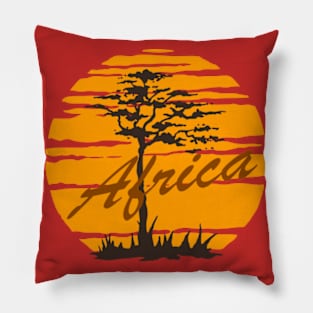 Africa Acacia Savanna Sunset Pillow