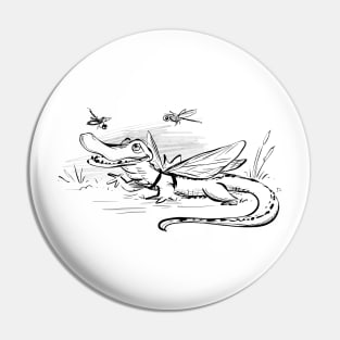 Dragonfly Gator Pin