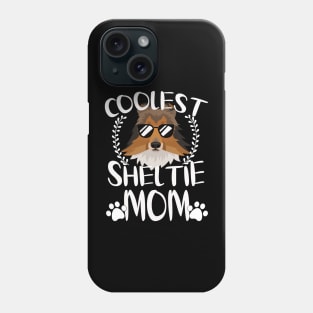 Glasses Coolest Sheltie Dog Mom Phone Case