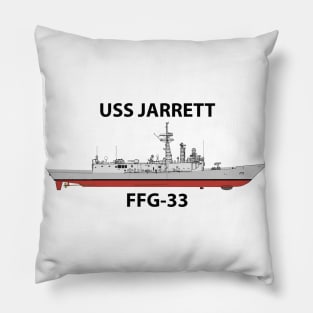 USS JARRETT - FFG-33 OH PERRY CLASS Pillow