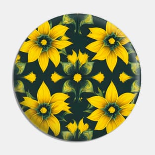 Daffodil Geometric Pattern Pin