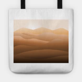 Sand dunes in the desert Tote