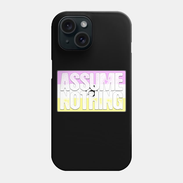 Assume Nothing Twink Pride Flag Phone Case by wheedesign