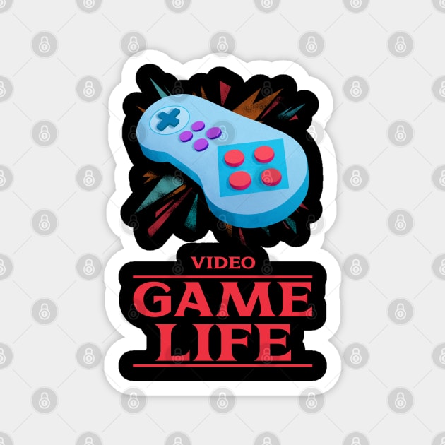 Video game life Magnet by Teewiii