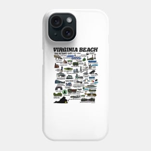 Virginia Beach Map Phone Case