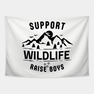 Support Wildlife Raise Boys Tapestry