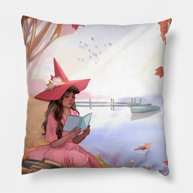 Sunny Autumn Afternoon Pillow by Nixi