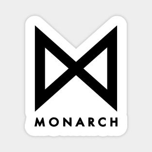 legacy of monster monarch black and white logo Magnet