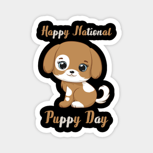 Happy National Puppy Day, Puppy Day 2023 Magnet