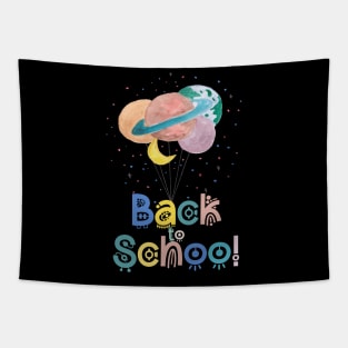 back to school galaxy Tapestry