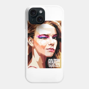 Anya Taylor Joy Pop Art Portrait (WPAP) Phone Case