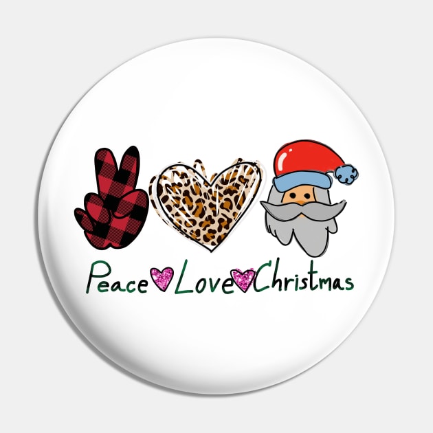 Peace Love Christmas Pin by muupandy