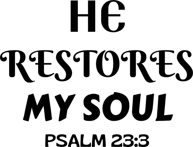 He Restores My Soul - Christian Kids T-Shirt by Prayingwarrior