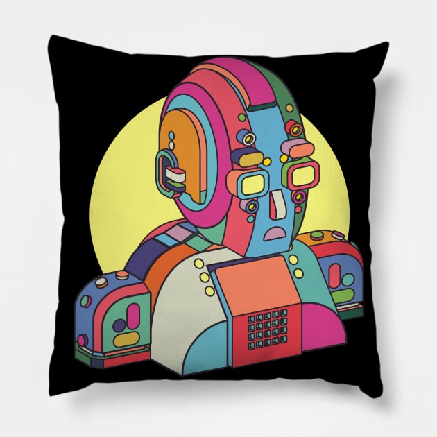 The Positronic Woman Pillow by codrea