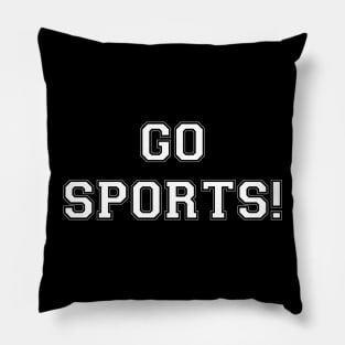 Go Sports! (white) Pillow