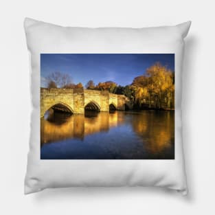 Bakewell Bridge and River Wye Pillow