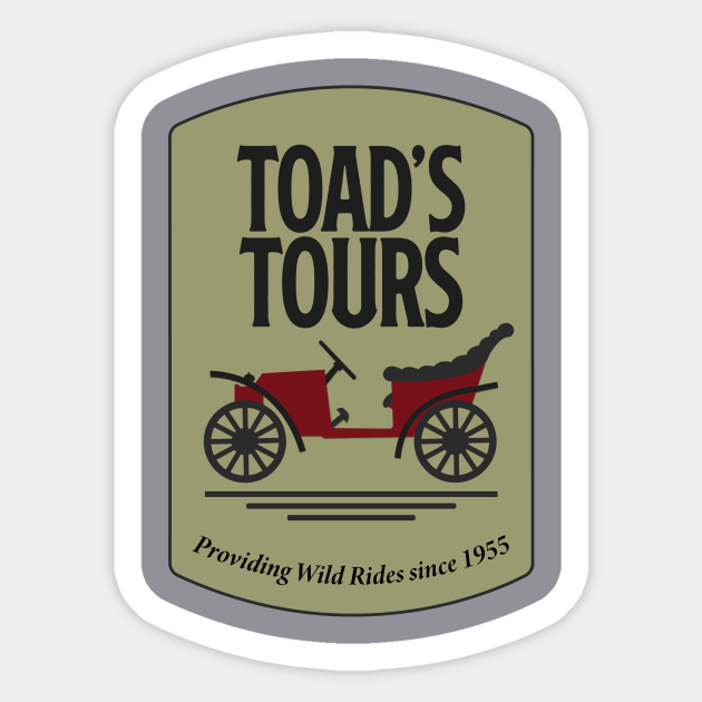 Toad's Tours - Mr Toad - Sticker