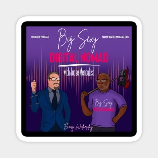 Big Sexy Digital Nomad Logo Art Magnet