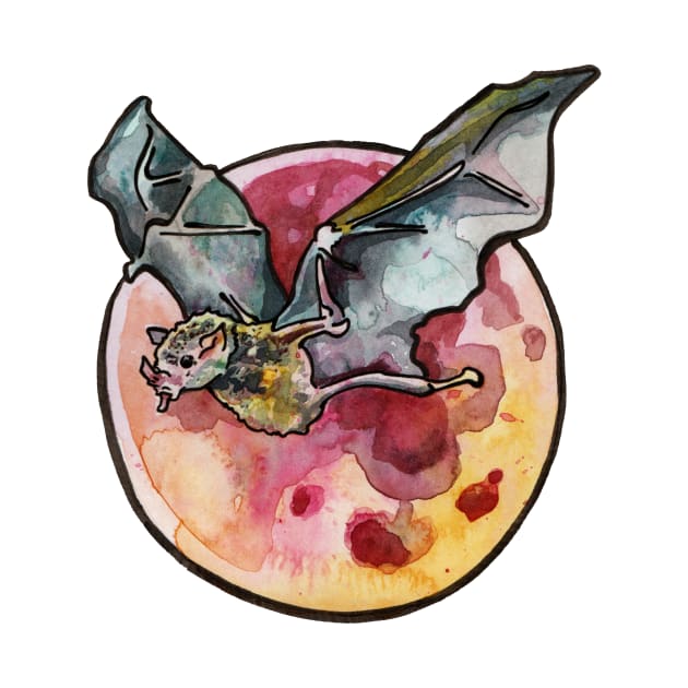 Blood Moon Bat by JenTheTracy