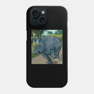 Rhino on the loose Phone Case