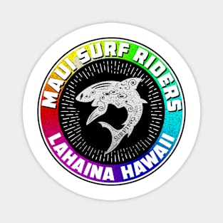 Surfing Maui Surf Riders Lahaina Hawaii Shark Shaka Surfer Magnet