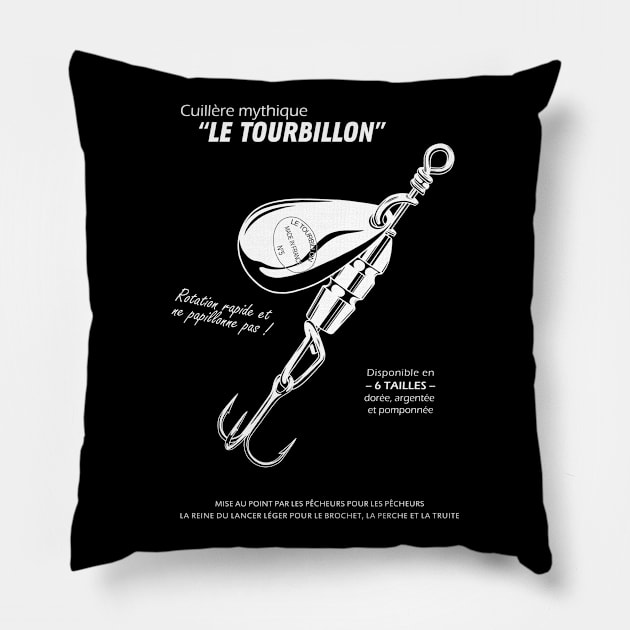 fishing lure Pillow by OogaBooga
