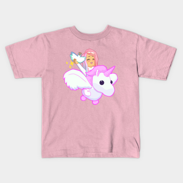 Adopt Me Pink Flying Unicorn Adopt Me Kids T Shirt Teepublic - roblox adopt me girl outfits