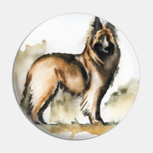 Belgian Tervuren Pop Art - Dog Lover Gifts Pin