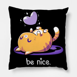 Cute Funny Cat Lover Artwork Pillow