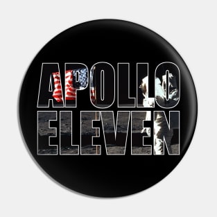 Apollo Eleven Flag Pin