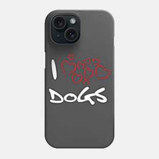 I Heart Dogs Phone Case