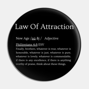 Scripture vs Law of Attraction Pin