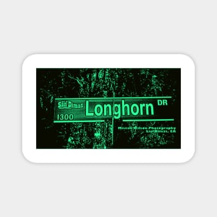 Longhorn Drive, San Dimas, California by Mistah Wilson Magnet