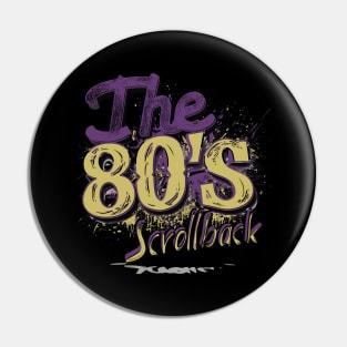 80's scrollback text Pin