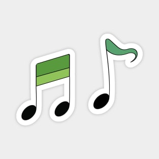 Synchronizing Music (Green) Magnet