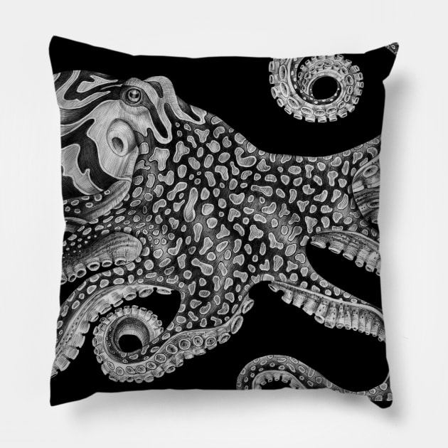 Octopus Pillow by Tim Jeffs Art