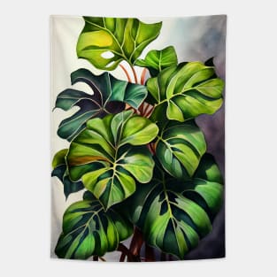 Philodendron plant art Tapestry