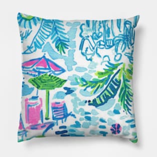 Beach Scene Pillow