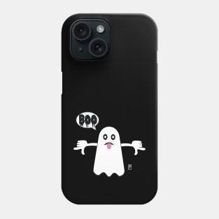 Ghost Of Disapproval - Unhappy​ Ghost​ Saying​ BOO! and showing tongue Phone Case