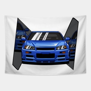 R34 - Godzilla JDM Tapestry