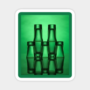 Green shot glasses Magnet