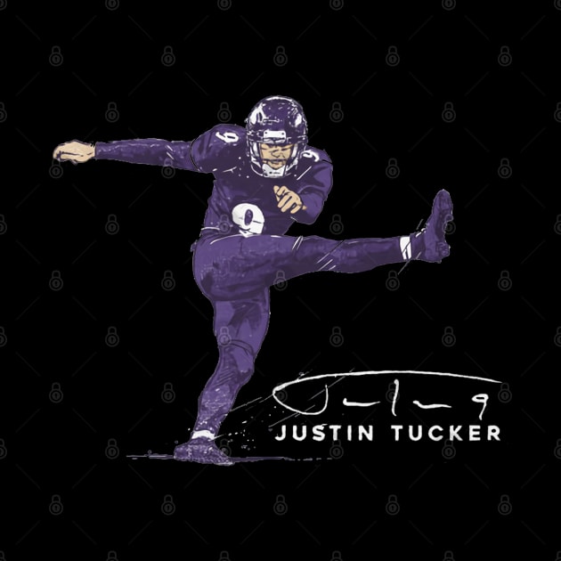 Justin Tucker Baltimore Golden Leg by Buya_Hamkac