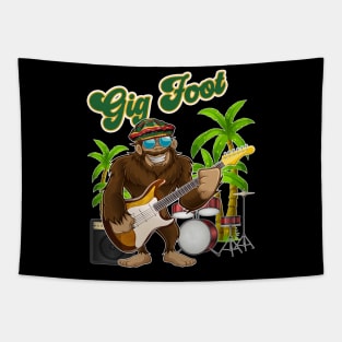 BigFoot GigFoot Musician Music Lover Tapestry