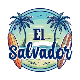 Surf City El Salvador El Sunzal SV Sivar Salvadorian playas T-Shirt