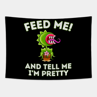 Feed Me! And Tell Me I'm Pretty Funny Carnivorous Plant Tapestry