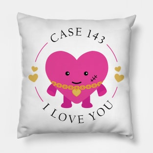 stray kids case 143 pink heart Pillow