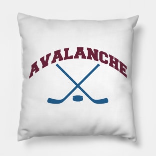 Avalanche Hokey small logo Pillow