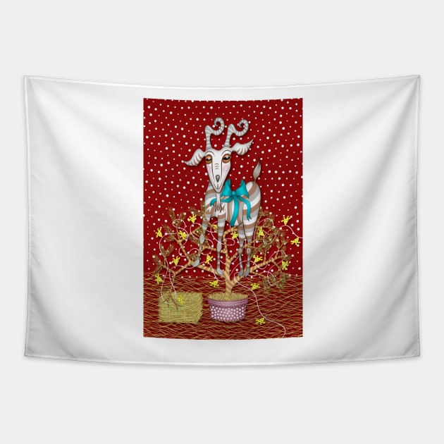 I Come Beh-eh-eh-eh-rring Gifts Tapestry by becky-titus