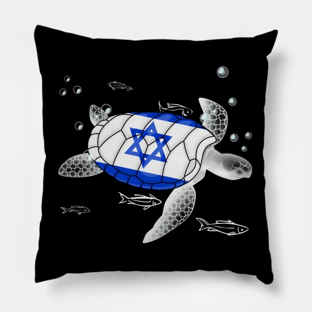 Israel Turtle Pillow by Fusti